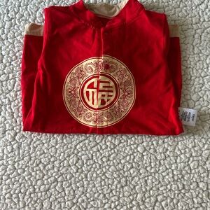 Chinese New Year Red Traditional Suit for 6 Month